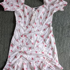 SheIn puff sleeve floral dress